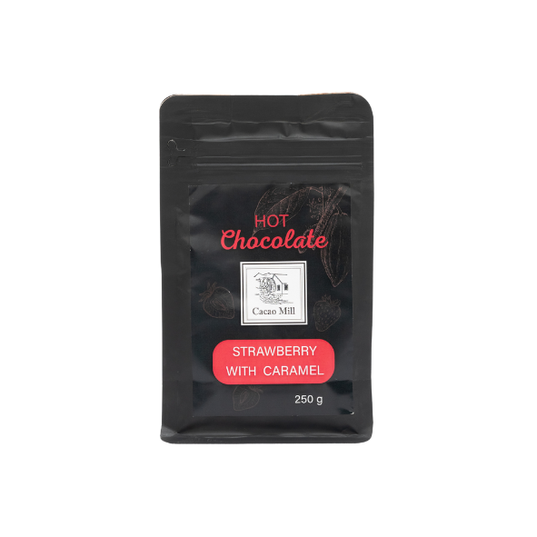 Гарячий шоколад Полуниця з карамеллю Specialty Cacaomill 1 кг (1)